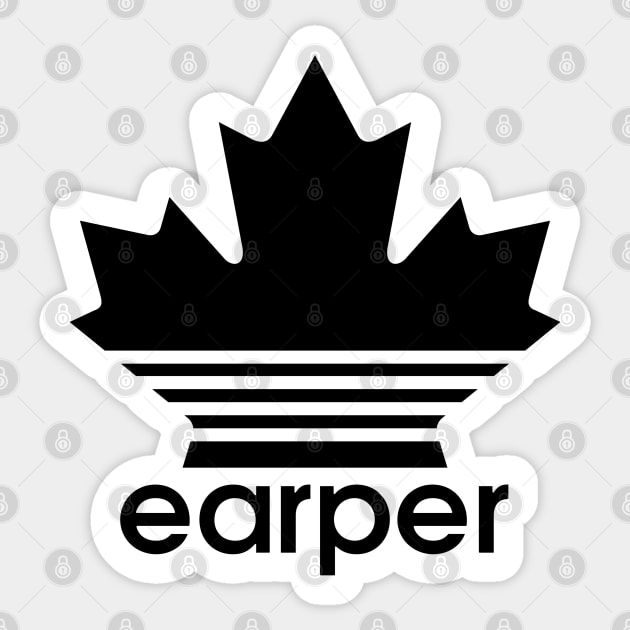 Earper Maple Leaf - Wynonna Earp - Black Font Sticker by VikingElf